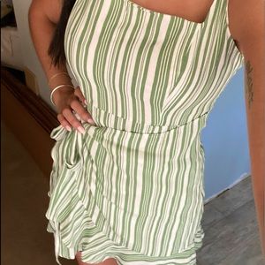 NEW! STRIPED GREEN SUMMER DRESS